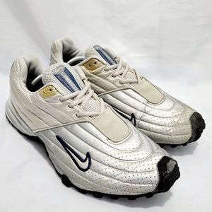 Nike World Air Mansa Vintage Shoes Metallic Silver Rare 303987-002 Men's Size 13